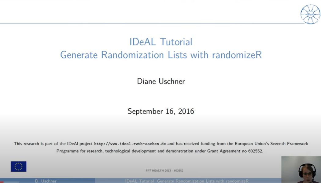 Generate Randomization Sequences for a Clinical Trial with randomizeR R Package