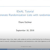 Generate Randomization Sequences for a Clinical Trial with randomizeR R Package