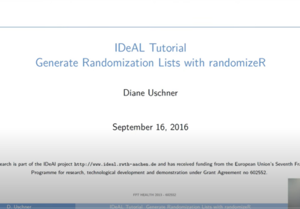 Generate Randomization Sequences for a Clinical Trial with randomizeR R Package